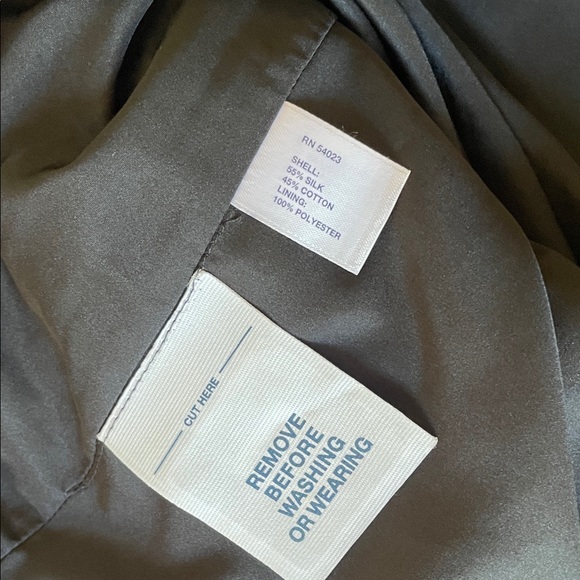 Vintage GAP Black Mini Skirt Silk/Cotton Size 8/ Medium - Picture 9 of 9